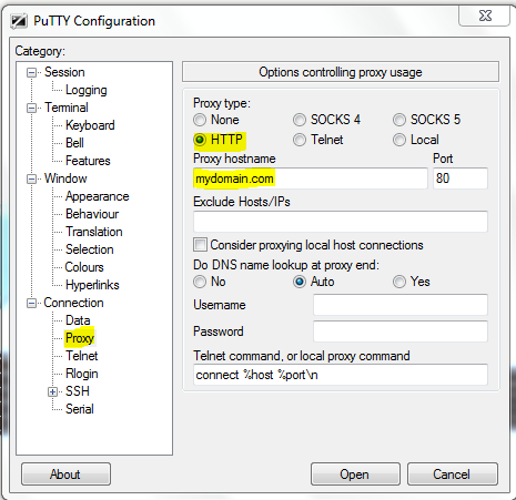 android ssh tunnel proxy