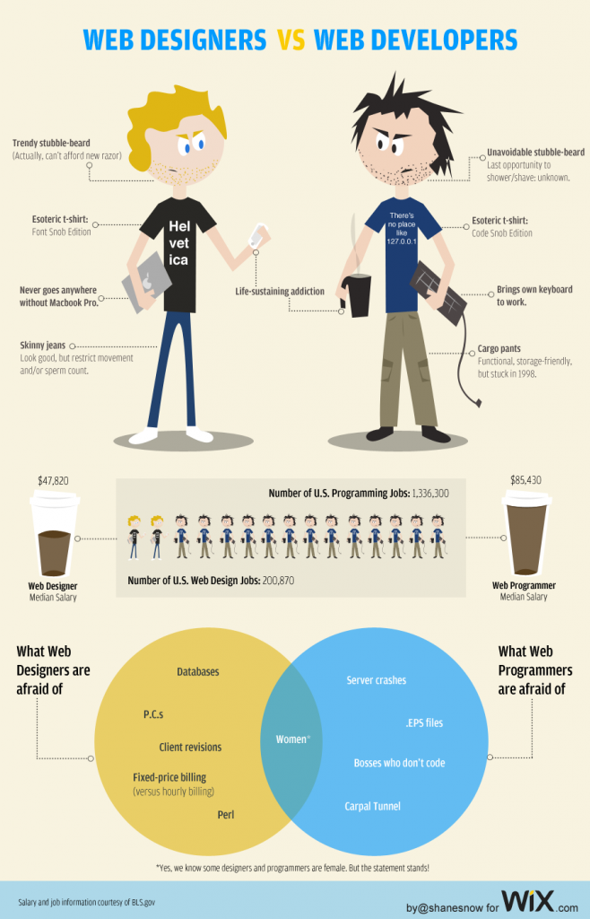 webdesigners vs developers